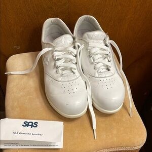 SAS Genuine Leather White Sneakers